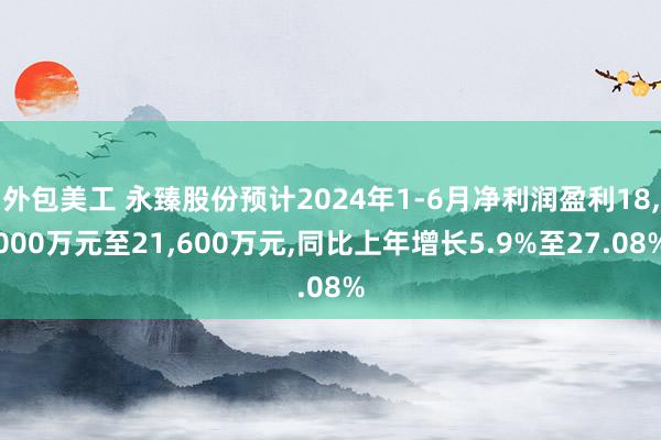 外包美工 永臻股份预计2024年1-6月净利润盈利18,000万元至21,600万元,同比上年增长5.9%至27.08%