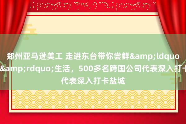 郑州亚马逊美工 走进东台带你尝鲜&ldquo;双碳&rdquo;生活，500多名跨国公司代表深入打卡盐城